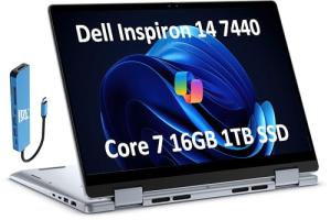 Dell Inspiron 14 2-in-1 Business Laptop - Blue