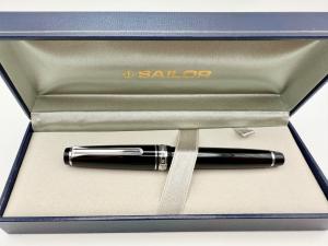 Sailor Pro Gear Slim Black Silver Fountain Pen