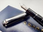 Sailor Pro Gear Slim Black Silver Fountain Pen