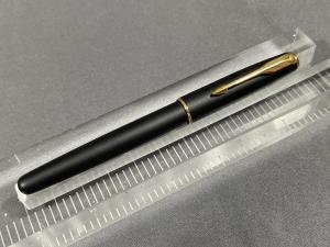 Parker Sonnet Matte Black Gold Trim Rollerball Pen