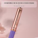 Elegant Purple Fountain Pen with 18K Gold Nib