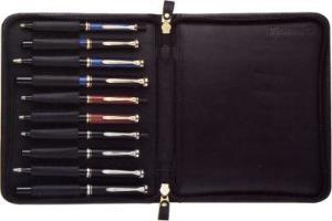 Pelikan Black Leather Pen Case for 10 Pens