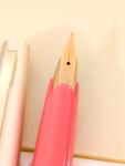 Vintage Pink Sailor Short Fountain Pen with Steel Nib