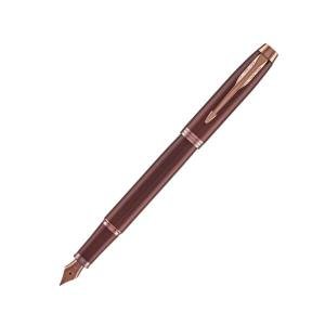 Parker IM Burgundy Trim Fountain Pen with Medium Nib