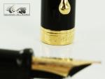 Aurora Talentum Black Gold Trim Fountain Pen