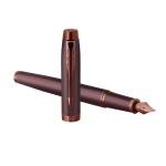 Parker IM Burgundy Trim Fountain Pen with Medium Nib