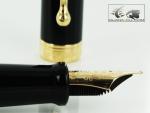 Aurora Talentum Black Gold Trim Fountain Pen