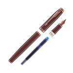 Parker IM Burgundy Trim Fountain Pen with Medium Nib