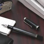 Pelikan M405 Broad Fountain Pen, Black Stripe