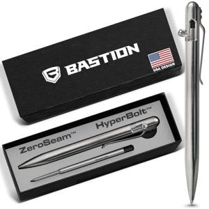 BASTION Slim Stainless Steel Luxury Ballpoint Pen