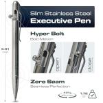 BASTION Slim Stainless Steel Luxury Ballpoint Pen