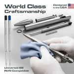 BASTION Slim Stainless Steel Luxury Ballpoint Pen