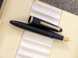 Vintage Blue Sailor Fountain Pen with Steel Nib