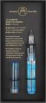 Teranishi Aurora Glass Pen with Cap - Aqua Blue