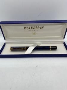 Waterman Paris Blue Marble Rollerball Pen
