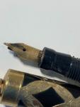 Morrison Art Deco Gold Overlay Fountain Pen