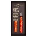 Teranishi Aurora Glass Pen in Cosmo Orange