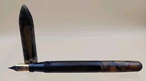 Vintage 1930s-40s Marble Celluloid Fountain Pen