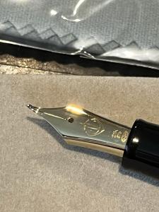 Sailor 1911L Black/Gold 21K Fude Fountain Pen