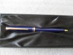 Mont Blanc Vintage Royal Blue Gold Ballpoint Pen