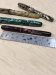Vintage Fountain Pens Set: Green Mother of Pearl