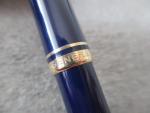 Mont Blanc Vintage Royal Blue Gold Ballpoint Pen