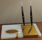 Parker 45 Fountain Pen Desk Set with Onyx Base