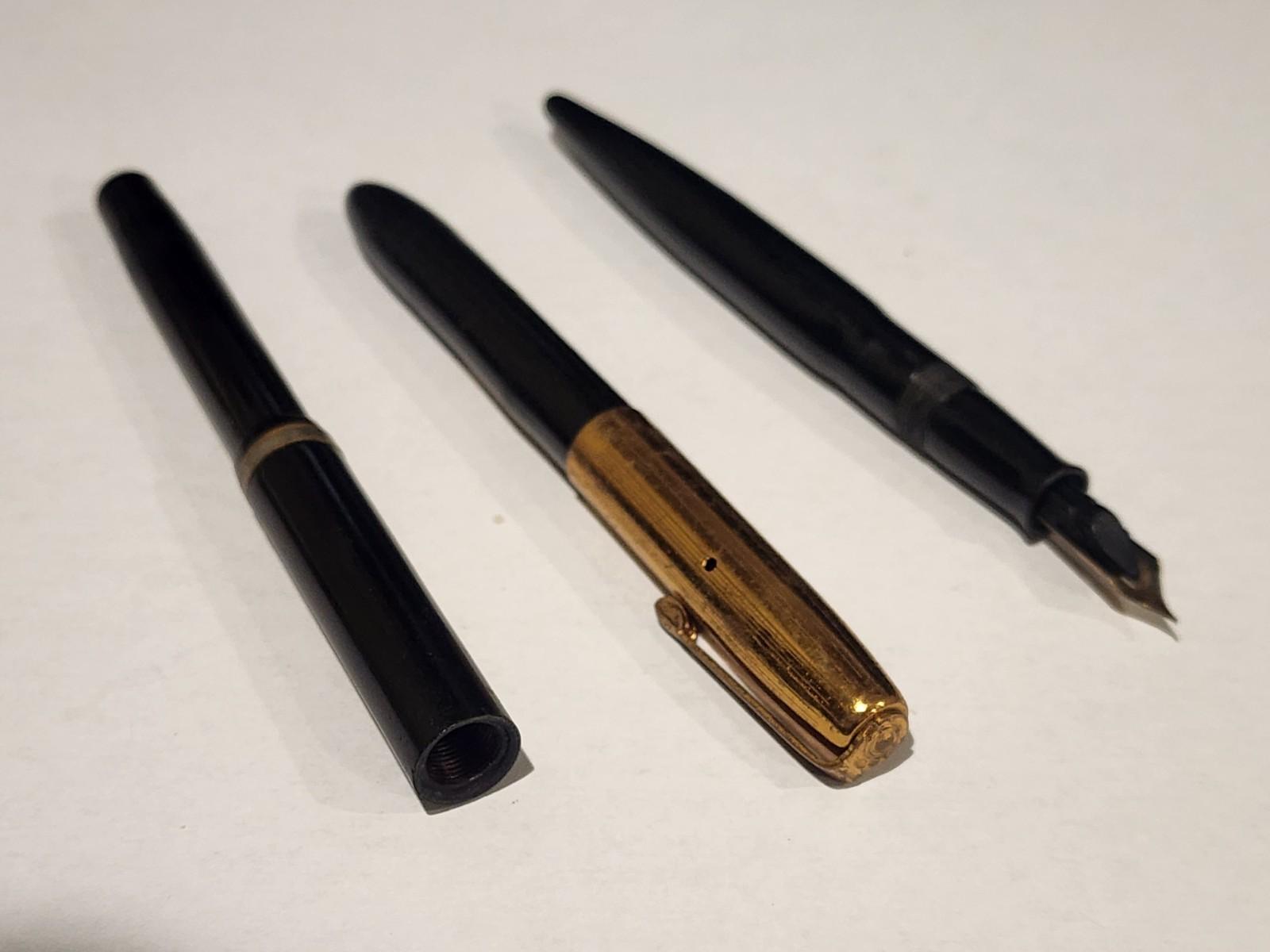 Set of 3 Vintage Windsor 14K Gold Fountain Pens