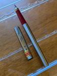 Vintage Steel Red Sailor Trident Fountain Pen