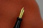 Vintage Black and Gold Fountain Pen with Medium Nib