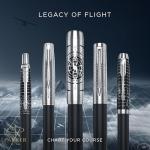 Parker IM Premium Fountain Pen | Legacy of Flight | Chrome Trim |Medium Nib | Gift Box