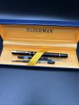 Vintage Waterman Laureat Fountain Pen Red Marble  Med Pt In Box