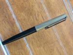 Vtg Black Steel  Montblanc 420 Style Fountain Pen - Steel M Nib