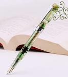 UNbit Fountain pen Penbbs 355 Piston Filling Fountain Pen Fine Nib Acrylic Writing Pen Set with Box - Aurora pen