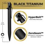 BASTION® Titanium Black Luxury Bolt Action Pen