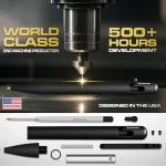 BASTION® Titanium Black Luxury Bolt Action Pen