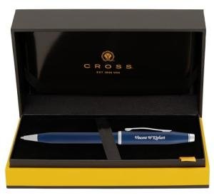 Engraved Cross Century II Blue Ballpoint Pen