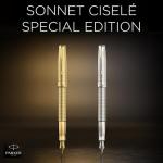 Parker Sonnet Cisele Palladium Fountain Pen