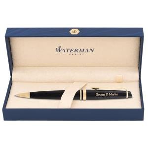 Personalized Waterman Expert Black Ballpoint Pen