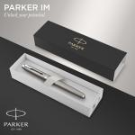 PARKER IM Stainless Steel Fountain Pen with Chrome Trim