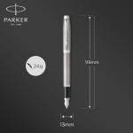 PARKER IM Stainless Steel Fountain Pen with Chrome Trim