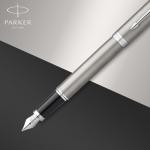 PARKER IM Stainless Steel Fountain Pen with Chrome Trim