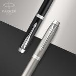 PARKER IM Stainless Steel Fountain Pen with Chrome Trim