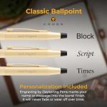 Personalized Gold Cross Classic Century Ballpoint Pen