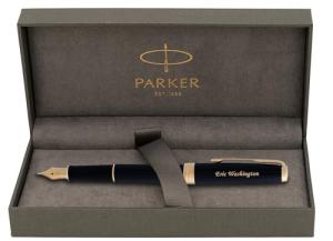 Personalized Parker Sonnet Fountain Pen - Black & Gold