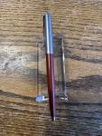 Parker 61 Jeweled Cap Red/Silver Ball Pen