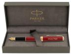 Parker Sonnet Engraved Fountain Pen - Red Lacquer