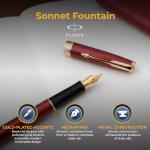 Parker Sonnet Engraved Fountain Pen - Red Lacquer
