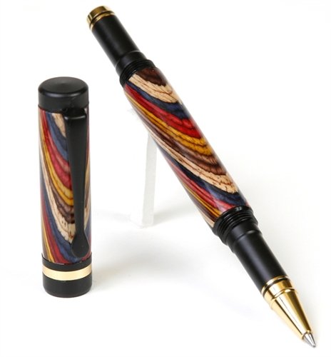 Lanier Luxury Rollerball Pen - Black Enamel Plating