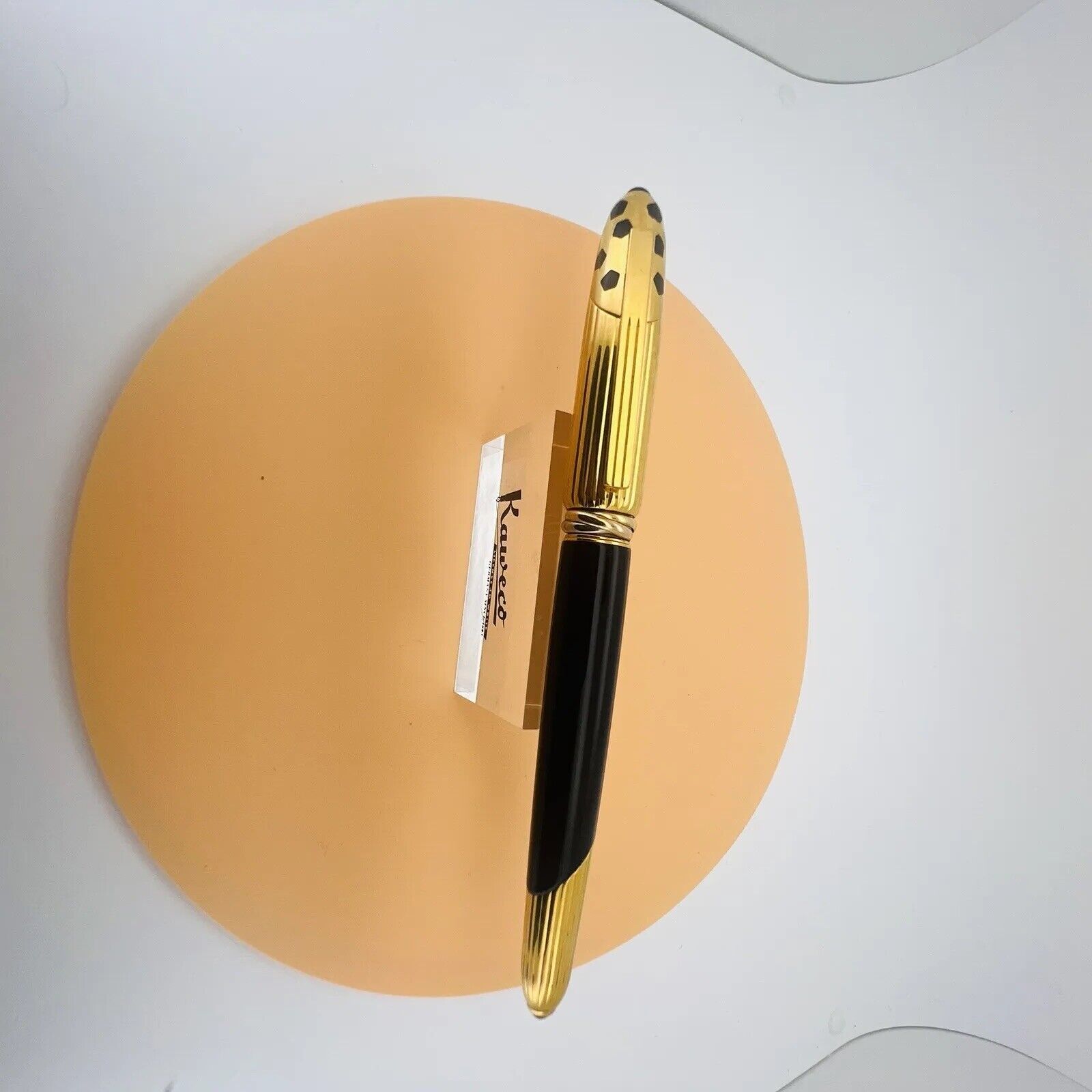 Cartier Panthere Black Gold Fountain Pen, 18K Nib